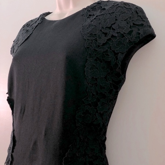 Ted Baker London Fitted Black Lace Mini Dress Size 1 (US 4) - Picture 5 of 15